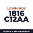 Lawn Boy 1816 1961 100000001-199999999 Lawn-Boy C12AA Machine Service & Repair Manual