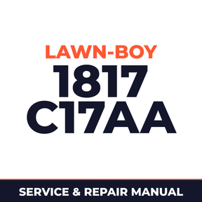 Lawn Boy 1817 1962 200000001-299999999 Lawn-Boy C17AA Machine Service & Repair Manual