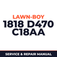 Lawn Boy 1818 1963 300000001-399999999 Lawn-Boy D470 C18AA Machine Service & Repair Manual