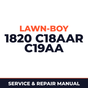 Lawn Boy 1820 1965 500000001-599999999 Lawn-Boy C18AAR C19AA Machine Service & Repair Manual