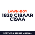 Lawn Boy 1820 1966 600000001-699999999 Lawn-Boy C18AAR C19AA Machine Service & Repair Manual