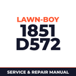 Lawn Boy 1851 1980 000000001-099999999 Lawn-Boy D572 Machine Service & Repair Manual