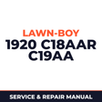Lawn Boy 1920 1964 400000001-499999999 Lawn-Boy C18AAR C19AA Machine Service & Repair Manual