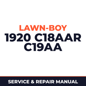 Lawn Boy 1920 1964 400000001-499999999 Lawn-Boy C18AAR C19AA Machine Service & Repair Manual