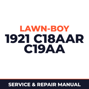Lawn Boy 1921 1965 500000001-599999999 Lawn-Boy C18AAR C19AA Machine Service & Repair Manual