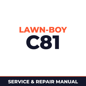 Lawn Boy 2010 1964 400000001-499999999 Lawn-Boy C81 Machine Service & Repair Manual