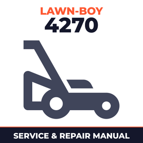 Lawn Boy 4270 1983 B00000001-B99999999 Lawn-Boy F Walk-Behind Mower Service & Repair Manual