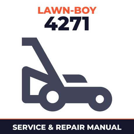 Lawn Boy 4271 1985 D00000001-D99999999 Lawn-Boy F Walk-Behind Mower Service & Repair Manual