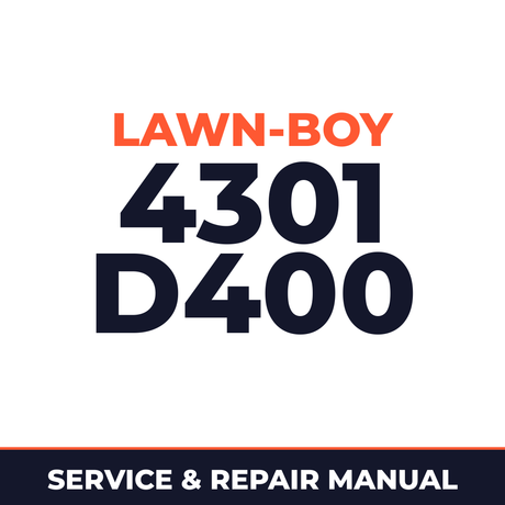 Lawn Boy 4301 1963 300000001-399999999 Lawn-Boy D400 Machine Service & Repair Manual