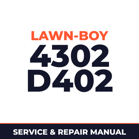 Lawn Boy 4302 1965 500000001-599999999 Lawn-Boy D402 Machine Service & Repair Manual
