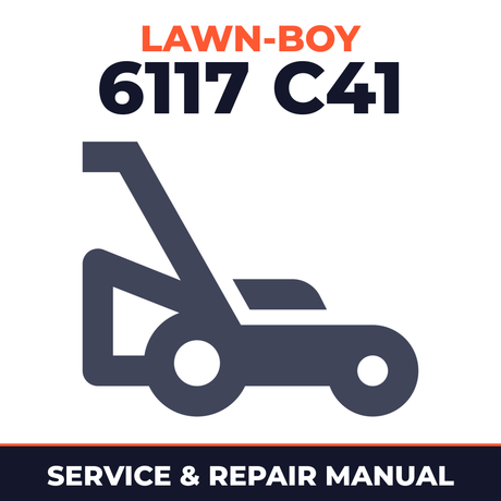 Lawn Boy 6117 1969 900000001-999999999 Lawn-Boy C41 Walk-Behind Mower Service & Repair Manual