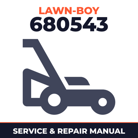 Lawn Boy 680543 1992 L00000001-L99999999 Lawn-Boy F Walk-Behind Mower Service & Repair Manual