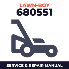 Lawn Boy 680551 1992 L00000001-L99999999 Lawn-Boy F Walk-Behind Mower Service & Repair Manual
