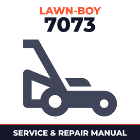 Lawn Boy 7073 1986 E00000001-E99999999 Lawn-Boy F Walk-Behind Mower Service & Repair Manual