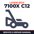 Lawn Boy 7100X 1958 800000001-899999999 Lawn-Boy C12 Walk-Behind Mower Service & Repair Manual