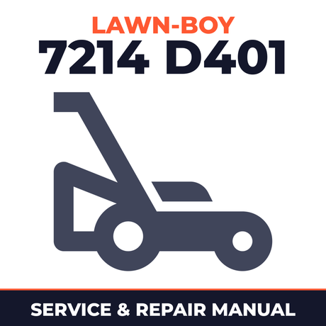 Lawn Boy 7214 1964 400000001-499999999 Lawn-Boy D401 Walk-Behind Mower Service & Repair Manual