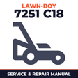 Lawn Boy 7251 1962 200000001-299999999 Lawn-Boy C18 Walk-Behind Mower Service & Repair Manual