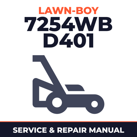 Lawn Boy 7254WB 1965 500000001-599999999 Lawn-Boy D401 Walk-Behind Mower Service & Repair Manual