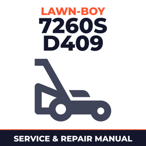 Lawn Boy 7260S 1971 100000001-199999999 Lawn-Boy D409 Walk-Behind Mower Service & Repair Manual