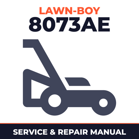 Lawn Boy 8073AE 1988 G00000001-G99999999 Lawn-Boy F Walk-Behind Mower Service & Repair Manual