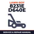Lawn Boy 8231E 1973 300000001-399999999 Lawn-Boy D640E Walk-Behind Mower Service & Repair Manual