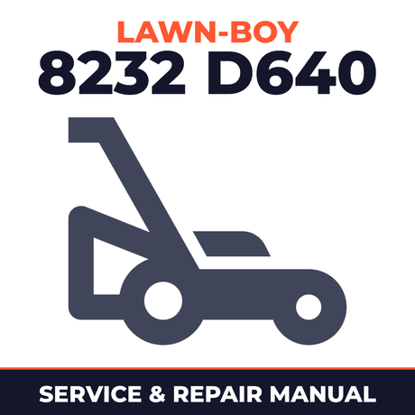 Lawn Boy 8232 1974 400000001-499999999 Lawn-Boy D640 Walk-Behind Mower Service & Repair Manual