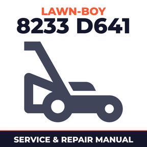 Lawn Boy 8233 1976 600000001-699999999 Lawn-Boy D641 Walk-Behind Mower Service & Repair Manual