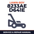 Lawn Boy 8233AE 1975 500000001-599999999 Lawn-Boy D641E Walk-Behind Mower Service & Repair Manual