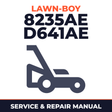 Lawn Boy 8235AE 1977 700000001-799999999 Lawn-Boy D641AE Walk-Behind Mower Service & Repair Manual