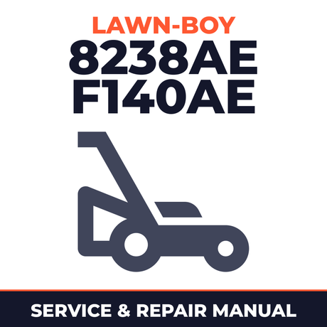 Lawn Boy 8238AE 1982 A00000001-A99999999 Lawn-Boy F140AE Walk-Behind Mower Service & Repair Manual