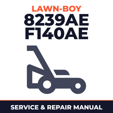 Lawn Boy 8239AE 1984 C00000001-C99999999 Lawn-Boy F140AE Walk-Behind Mower Service & Repair Manual