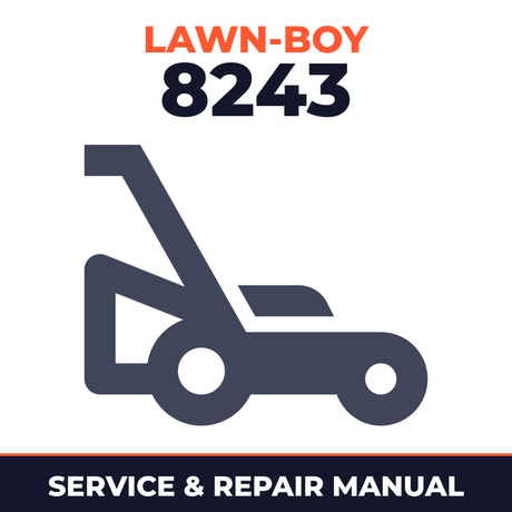Lawn Boy 8243 1987 F00000001-F99999999 Lawn-Boy F Walk-Behind Mower Service & Repair Manual