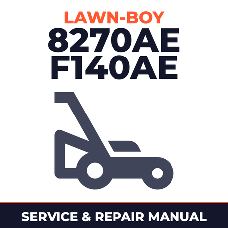 Lawn Boy 8270AE 1978 800000001-899999999 Lawn-Boy F140AE Walk-Behind Mower Service & Repair Manual