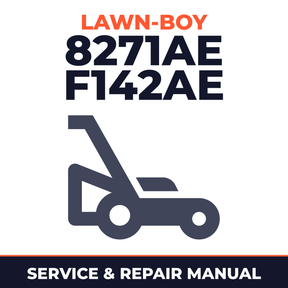 Lawn Boy 8271AE 1982 A00000001-A99999999 Lawn-Boy F142AE Walk-Behind Mower Service & Repair Manual