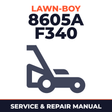 Lawn Boy 8605A 1984 C00000001-C99999999 Lawn-Boy F340 Walk-Behind Mower Service & Repair Manual