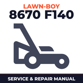 Lawn Boy 8670 1979 900000001-999999999 Lawn-Boy F140 Walk-Behind Mower Service & Repair Manual