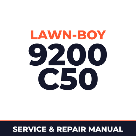 Lawn Boy 9200 1958 800000001-899999999 Lawn-Boy C50 Machine Service & Repair Manual