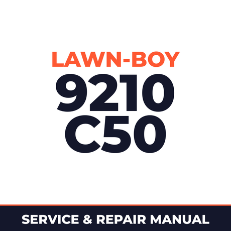 Lawn Boy 9210 1959 900000001-999999999 Lawn-Boy C50 Machine Service & Repair Manual