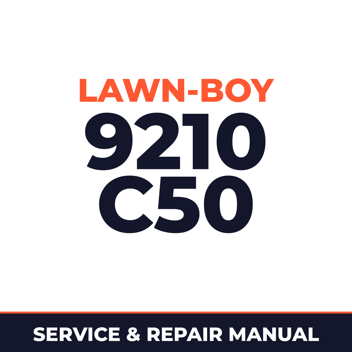 Lawn Boy 9210 1961 100000001-199999999 Lawn-Boy C50 Machine Service & Repair Manual