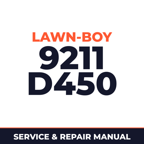 Lawn Boy 9211 1962 200000001-299999999 Lawn-Boy D450 Machine Service & Repair Manual