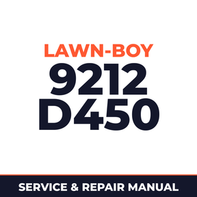 Lawn Boy 9212 1963 300000001-399999999 Lawn-Boy D450 Machine Service & Repair Manual