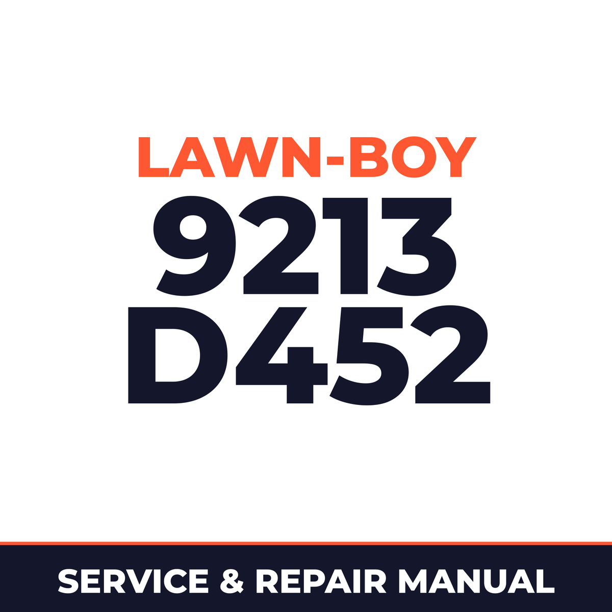 Lawn Boy 9213 1965 500000001-599999999 Lawn-Boy D452 Machine Service & Repair Manual