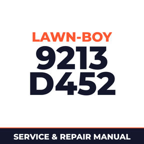 Lawn Boy 9213 1965 500000001-599999999 Lawn-Boy D452 Machine Service & Repair Manual