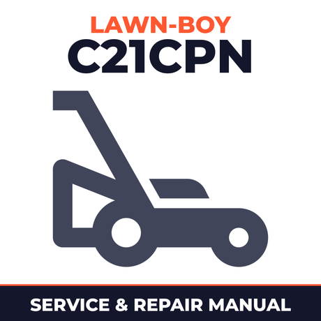 Lawn Boy C21CPN 1990 J00000001-J99999999 Lawn-Boy F Walk-Behind Mower Service & Repair Manual