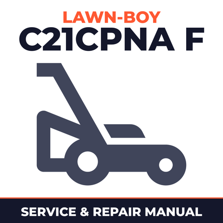 Lawn Boy C21CPNA 1990 J00000001-J99999999 Lawn-Boy F Walk-Behind Mower Service & Repair Manual