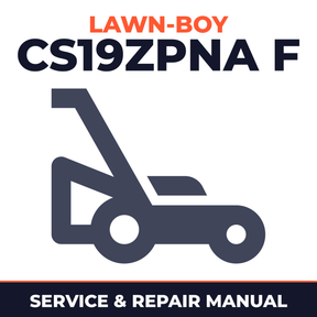 Lawn Boy CS19ZPNA 1991 K00000001-K99999999 Lawn-Boy F Walk-Behind Mower Service & Repair Manual