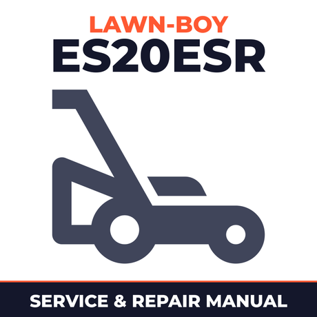Lawn Boy ES20ESR 1991 K00000001-K99999999 Lawn-Boy F Walk-Behind Mower Service & Repair Manual