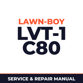 Lawn Boy LVT-1 1960 000000001-099999999 Lawn-Boy C80 Machine Service & Repair Manual