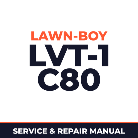 Lawn Boy LVT-1 1960 000000001-099999999 Lawn-Boy C80 Machine Service & Repair Manual