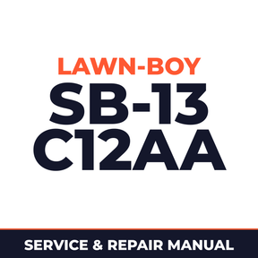 Lawn Boy SB-13 1960 000000001-099999999 Lawn-Boy C12AA Machine Service & Repair Manual